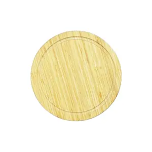 Tovaglietta di bambù di buona qualità stuoie di vimini per matrimonio di bambù tovagliette tonde sottobicchiere di bambù personalizzano Cup Coaster