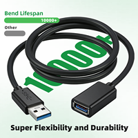 WISTAR USB3.0 Verlängerungskabel Stecker auf Buchse M-F Verlängerungskabel Datenkabel Großhandel USB 3.0 Kabel