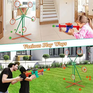 Outdoor-Schieß spiel Spielzeug Kunststoff Soft Bullet Gun Mit Moving Shooting Tagets und 2 Popper Air Soft Gun Toys - Product Image 6