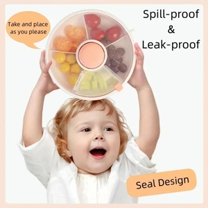 Portable Rotating Snack <b>Container</b>: Great for Children's Snacks, Fruit, and Dried Fruits - Product Image 4