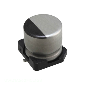 ตัวเก็บประจุแบบติดผิวตัวเก็บประจุแบบ56 uF 20% 10V SMD 56 uF UWD1A560MCL1GS ผู้จัดจำหน่ายที่ได้รับอนุญาต - Product Image 1