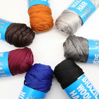 Aodao — fil pour cheveux tressage synthétique, 100% acrylique, style brésilien, en laine, pour tissage africain