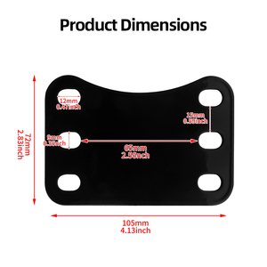 Kit de support de levage de garde-boue avant de moto 21 pouces pour Harley Touring Road Glide, adaptateur métallique à 3 trous avec kit de fixation complet - Product Image 2