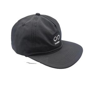 Wholesale Oem <strong>Custom</strong> High Quality 5 Panel Unstructured Embroidery Logo Snapback Cap,<strong>Flat</strong> <strong>Bill</strong> Quick Dry Nylon Rope <strong>Hat</strong> - Product Image 2