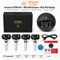 Sistema de Monitoreo de Presión de Neumáticos TPMS, Sensor Integrado, Aplicación BLE y Pantalla RF, Alta Precisión de ±2.5kPa para SUV y Camionetas, Directo de Fábrica
