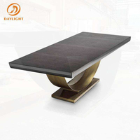 8 chaises, table de salle à manger élégante et moderne, style nordique, plateau en marbre blanc, décoration de maison, fête, restaurant, hôtel, meubles élégants