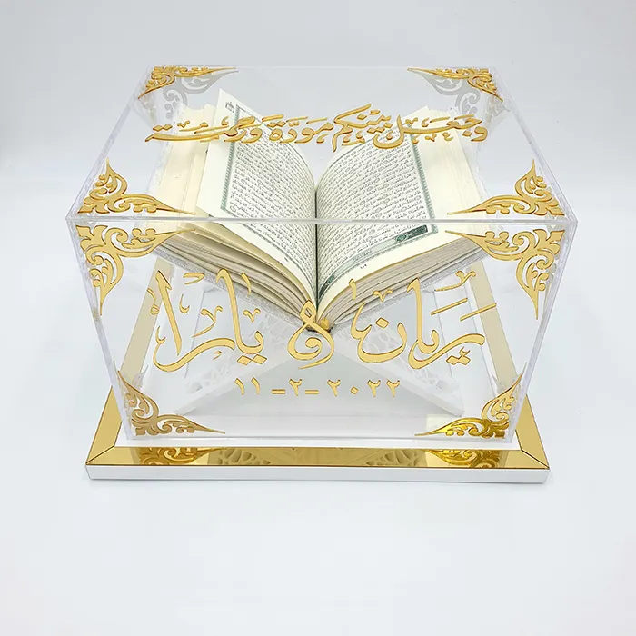 Großhandel Muslime islamische Dekoration Acryl-Quranhalter Buchleseständer