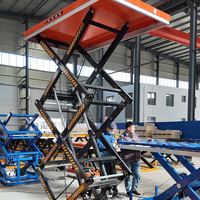 Plateforme élévatrice à ciseaux électrique stationnaire, table élévatrice hydraulique robuste pour la fabrication