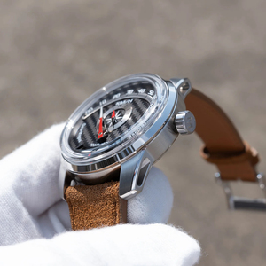 <span class=keywords><strong>Reloj</strong></span> de Pulsera Mecánico de Lujo para Hombre Racing Time, Diseño Retrogrado Automático Sw200 y Esfera de Fibra de Carbono Luminosa con Zafiro - Product Image 6