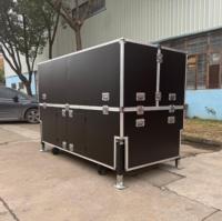 Panneau d'affichage LED pliable portable JCT PFC-7M pour la publicité extérieure et l'utilisation dans les centres commerciaux, levage hydraulique, IP65, garantie de 2 ans