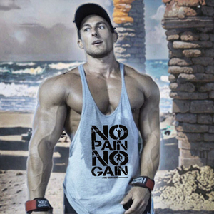 Singlet sans manches pour homme Muscleguys, style hip-hop, respirant, logo imprimé, tricoté, 100% coton, écologique, séchage rapide, sportif - Product Image 3