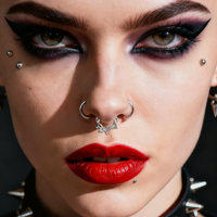 Evorte Piercing de nez en cristal blanc doré, serpent, anneau de septum tendance, acier inoxydable 316L, clicker de nez, hélix d'oreille, cartilage, mariage