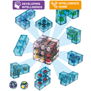 Thông Minh Mới Phát triển Căng Thẳng Cứu Trợ Xây Dựng Khối 3D Câu Đố Nhựa Đồ Chơi Ma Thuật Đậu Giáo Dục Đồ Chơi Cube - Product Image 5