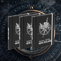 Carnet personnalisé en cuir PU avec reliure spirale, élastique et couverture rigide, journal de voyage, impression OEM