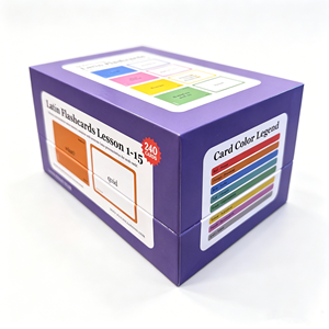 Muestra Gratuita de Tarjetas Educativas Impresas Personalizadas, Papel Resistente, Uso Familiar, con Caja, Diseño Portátil - Product Image 3