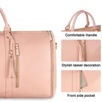 Grand sac de voyage personnalisé étanche suspendu pour costume de sport avec poche à chaussures Sac à vêtements de voyage Grands sacs à vêtements de sport en cuir