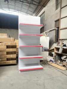 Fábrica personalizada color tamaño metal resistente <span class=keywords><strong>minimarket</strong></span> azul <span class=keywords><strong>estantes</strong></span> de pared <span class=keywords><strong>para</strong></span> cosméticos exhibición góndola - Product Image 2