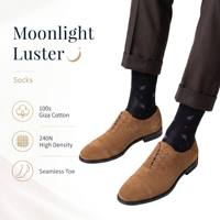 Chaussettes habillées de luxe haut de gamme pour hommes, en coton mercerisé 240N, motif floral, nouveauté, antibactériennes, pour affaires, marque privée