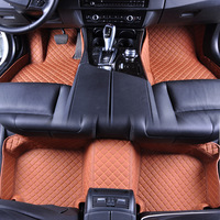 Tapis de voiture violet universel en cuir, tapis de sol de voiture 3 pièces 4 pièces 5 pièces tous les accessoires automobiles disponibles