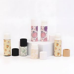 Emballage écologique pour baume à lèvres, tube à lèvres en papier, tube de parfum en carton kraft, tube cosmétique biodégradable en papier pour baume à lèvres - Product Image 1