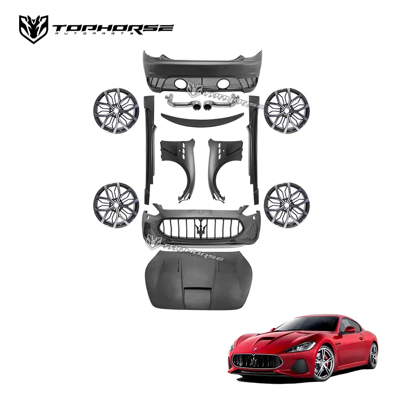 Комплект кузова Maserati granтуризма, боковые колеса, бампер, автомобильные аксессуары, супер автомобиль
