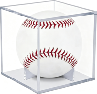 Boîte de présentation en acrylique transparente personnalisée pour objets de collection de baseball, souvenirs sportifs, présentation sur le bureau