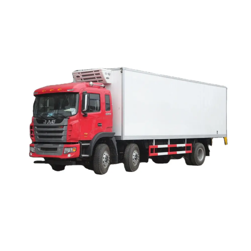 JAC 25 ton 6*2 40 45 kubieke meter vriezer body 266hp vlees haak koelkast truck