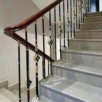 Rampe d'escalier simple en alliage d'aluminium et de magnésium, écologique, résistante à l'eau, durable, pour escalier duplex en hauteur, en métal