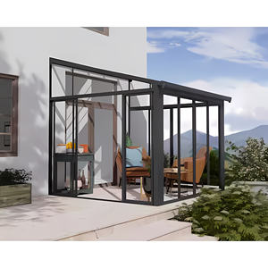 Serre en verre autoportante avec structure en aluminium pour jardin d'hiver, véranda, pergola pour jardin extérieur, cour arrière, patio - Product Image 6