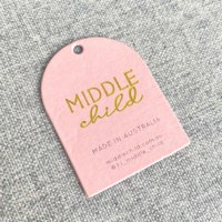 Étiquettes de vêtements personnalisées pour marque privée, logo en feuille d'or, étiquette en papier pour vêtements