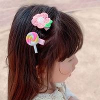 Lot de 14 pinces à cheveux dessin animé pour bébé Barrettes à fleurs pour fille Accessoires pour cheveux d'enfants avec frange
