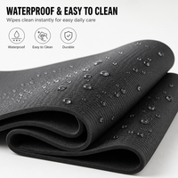 Tapis de sport rectangulaire large en PU personnalisé, inodore, écologique, anti-déchirure, antidérapant pour la maison, le fitness et les clubs