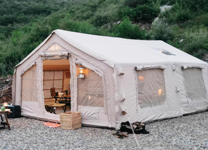 <span class=keywords><strong>Tenda</strong></span> da Campeggio Da Niu Gonfiabile per Quattro Stagioni, Impermeabile, in Tessuto di Cotone, Resistente alla Pioggia, Portatile, con Due Camere da Letto <span class=keywords><strong>e</strong></span> Ampio Spazio per Esterni - Product Image 2