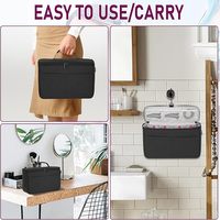 Sac de rangement de voyage compatible avec Dyson Airwrap Styler Sac de voyage portable pour bigoudi et fixation avec multi-poches