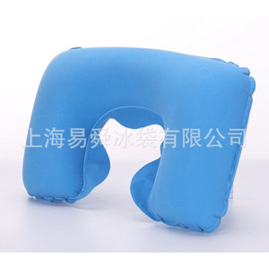 Nueva almohada inflable, almohada inflable flocada, almohada inflable en forma de U, almohada inflable de ocio al por mayor. - Product Image 5