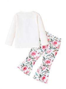 ชุดเสื้อผ้าเด็กผ้าฝ้ายแบบถัก2ชิ้นพร้อมฮู้ดสำหรับเด็กผู้หญิงชุดสูทบูลเฮด - Product Image 2