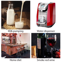 Mini pompe auto-amorçante de qualité alimentaire 12V/24V/48V 80W 8L/MIN Pompe à eau haute pression CC pour lait vin boisson