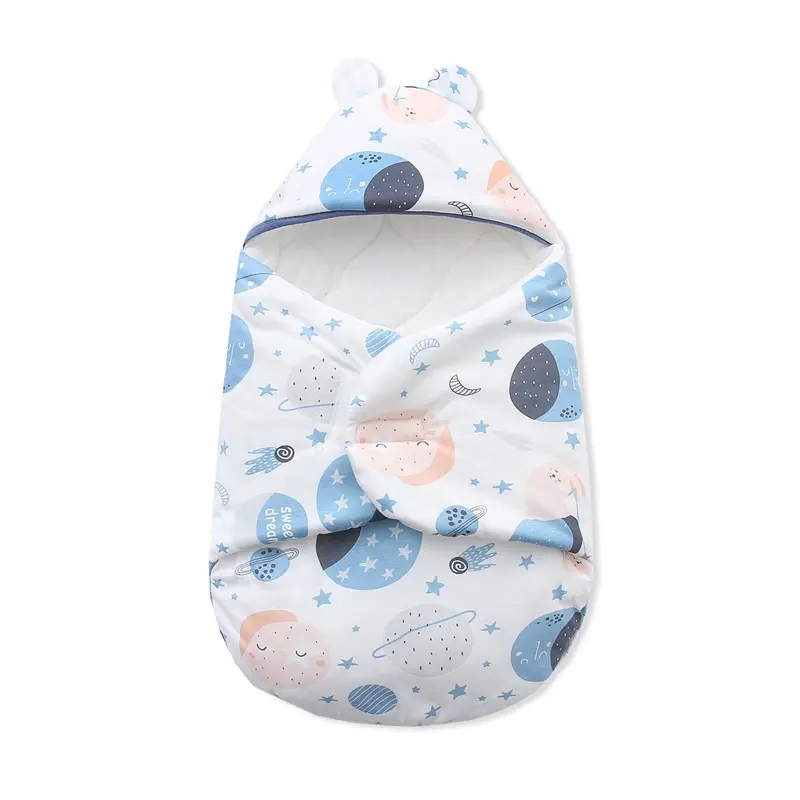 Printemps, automne et hiver salle d'accouchement de bébé nouveau-né enveloppé nouveau-né câlin papillon pur coton épais emmailloter sac de couchage