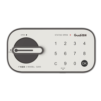 Serrure de tiroir de rangement en acier Guub G205 avec clavier tactile, alarme, sécurité de grade B, sécurité premium
