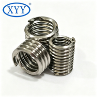 304H No Tang Wire Thread Insert for Pipeline Brackets Long Service Life for Automotive Equipment 304H Tangless Insert Thread