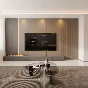 Design moderne de salon complet avec armoires TV, salle à manger et d'entrée personnalisées pour hôtels et appartements - Product Image 6