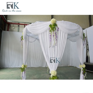 Support télescopique pour rideaux de mariage, panneaux muraux, ensembles de rideaux pour événements - Product Image 4