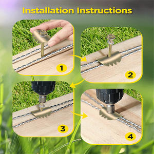 Clips de clôture robustes en acier au carbone <span class=keywords><strong>pour</strong></span> griffes de chat, 50 pièces/ensemble, attaches <span class=keywords><strong>pour</strong></span> <span class=keywords><strong>grillage</strong></span>, poteaux de clôture tissée, barrières, usage agricole et ranch - Product Image 4