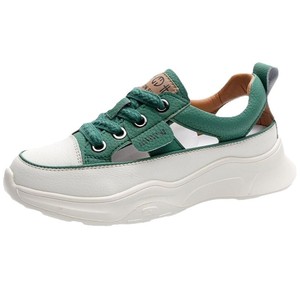 Genuine leather flat breathable casual shoes with rounded <b>toe</b>, lace-up design, retro style, new model, versatile and fashionable - Product Image 5