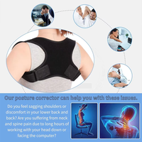 Prix Exceptionnel : Ceinture Correctrice de Posture Magnétique Ajustable en Spandex et Nylon, Soutien Dorsal Flexible et Redresseur Corporel