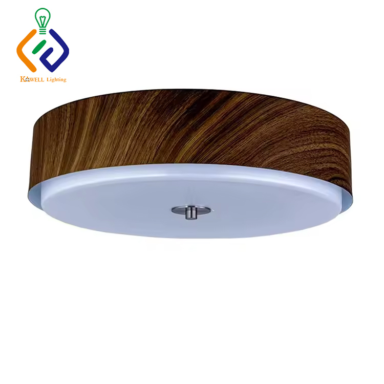 Modern Ceiling Lamp Indoor Home Lighting Surface Mounted Lamp Wood Grain Natural Light Ceiling Lighting Lamp for Living Room