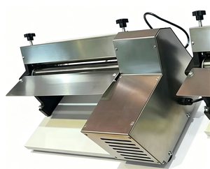 Laminadora de Masa Eléctrica de Acero Inoxidable, Máquina de Prensado de Masa de Sobremesa para Panadería, Pizza y Pastelería - Product Image 2