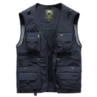 2025 classique gilet hommes travail gilet Multi poche photographe tactique sans manches veste pour hommes