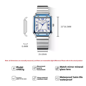 Orologio da <span class=keywords><strong>uomo</strong></span> SINOBI 9883 di lusso al quarzo, impermeabile, stile business, con numeri romani, luminoso e dal design semplice. - Product Image 4