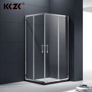 CE certificata in acrilico a forma di arco Hotel bagno box doccia con telaio lucido vassoio in vetro temperato scorrevole aperto Design moderno - Product Image 3